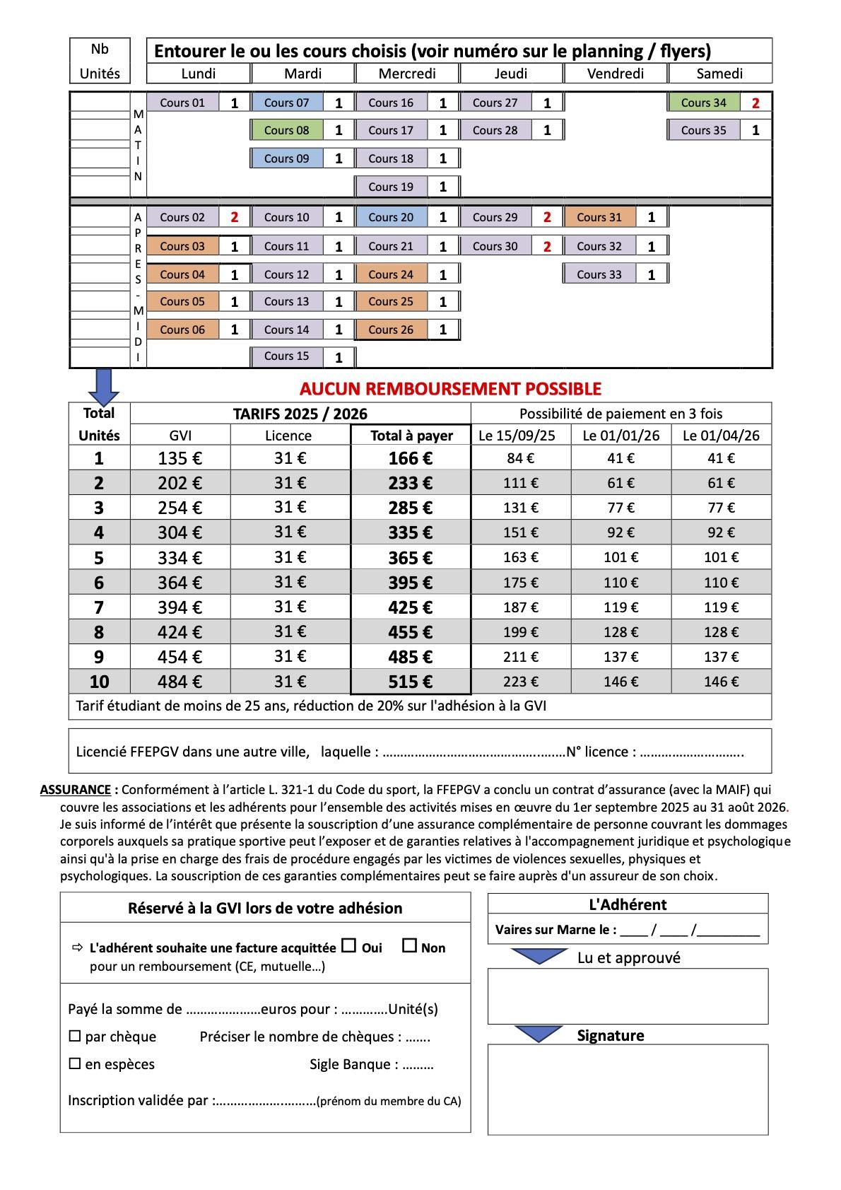 Bulletin d adhe sion saison 2025 2026 fevr